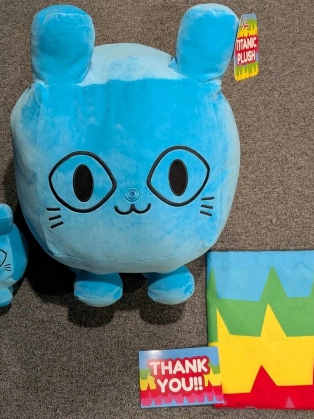 Pet Simulator 99 Titanic Blue Ballon Cat Titanic Huge Plush No Code